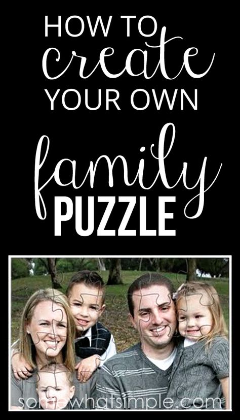 How to make your own family puzzle How To Make A Puzzle Diy, Photo Puzzle Diy, Sport Psychology, Create Your Own Puzzle, August Crafts, Keepsake Ideas, Building Quotes, Family Puzzle, Puzzle Diy