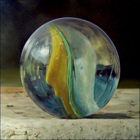 Marble Jar, Marbles Images, Marble Painting, Painting Glassware, Selling Art Online, Marble Art, Realistic Paintings, Hyperrealism, Still Life Art