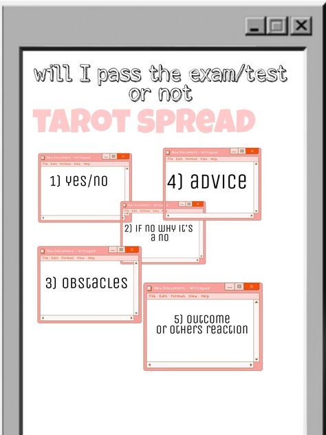 Tarot Questions, Pass My Exams, Tarot Guidebook, Learning Tarot, Card Meanings, Learning Tarot Cards, Tarot Card Spreads, Tarot Spread, Tarot Cards Art