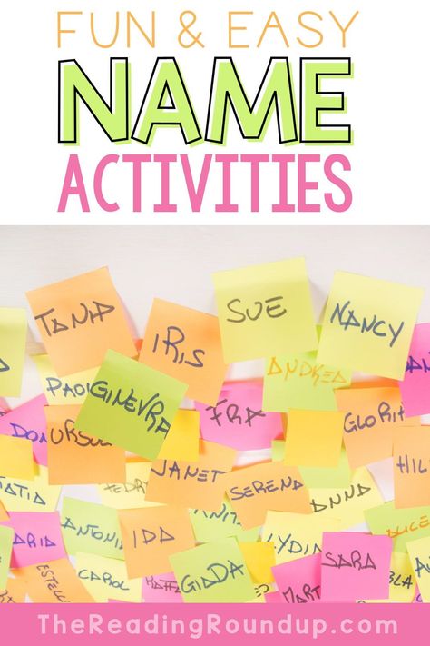 Name Study Preschool, Preschool My Name Activities, Names Preschool Activities, First Grade Name Activities, Name Activities First Grade, Name Game For Kindergarten, Name Games For Kindergarten, Name Games For Preschoolers, Learning Name Games Preschool