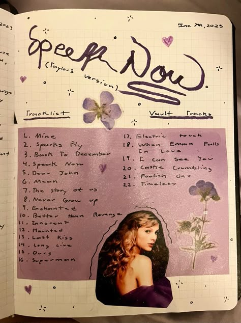 Music Bujo, Eras Tour Scrapbook, Fan Journal, Moment Aesthetic, Taylor Swift Journal, Song Diary, Song Journal, Scrapbook Art Journal, Taylor Swift Book