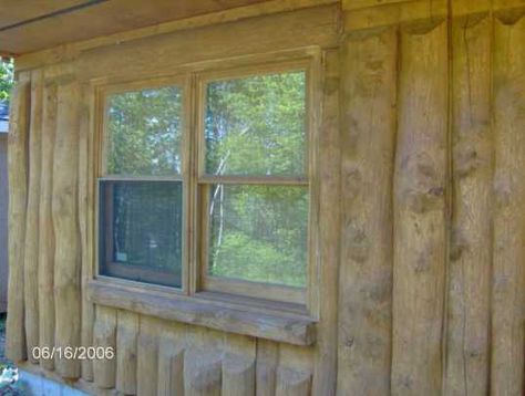 Vertical Log Cabin.................This is exactly how we built our log cabin in 1994 in Pacific NW. Vertical Log Cabin, Diy House Building, Dovetail Log Cabin, Log Cabin Kits Prices, Hut Ideas, 2 Story Log Cabin, Log Cabin With Chinking Exterior, Survival Preparedness, Cabin Rustic