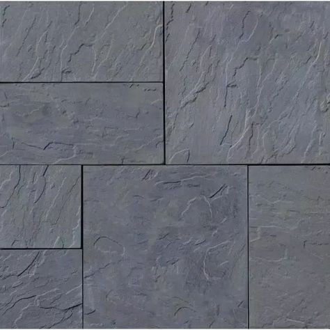 Concrete Pavers - Pavers - The Home Depot Grey Pavers, Pavers Patio, Patio Blocks, Large Pavers, Natural Stone Texture, York Stone, Colorful Patio, Paver Stones, Concrete Products