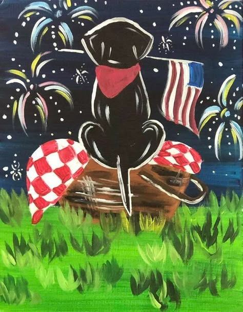 Patriotic Art Ideas, Window Painting Ideas, Window Paint, Fall Canvas Painting, Paint Party Ideas, Patriotic Art, 4th July Crafts, Sip And Paint, Paint Parties