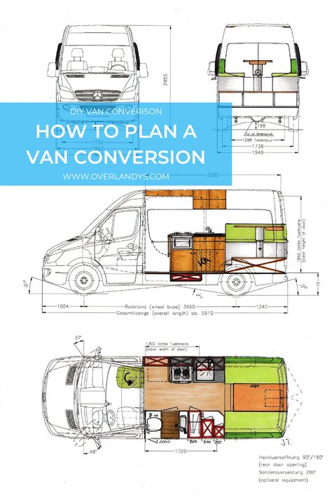 Plan a Campervan | Planning the best self build Campervan conversion with floor plan, interior layout, design ideas, inspiration and guide on how to build your best DIY Van. #vanlife #vanconversion #layout #floorplan #guide Camper Van Interior Layout, Van Build Layout Ideas, Campervan Layout Ideas, Van Conversion Interior Layout, Van Plan Layout, Camper Van Floor Plans, Diy Van Conversion Ideas, Campervan Design Ideas, Transit Van Conversion Layout