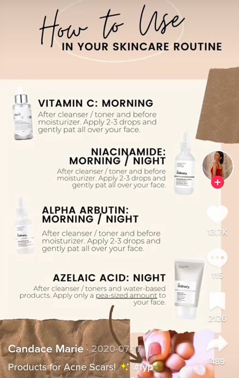 Azelaic Acid Routine, Cosmetics Moodboard, Skincare Hyperpigmentation, Know Your Skin Type, Wrinkles Remedies Face, Skin Cycling, The Ordinary Skincare Routine, Oil Cleansing, Skin Advice