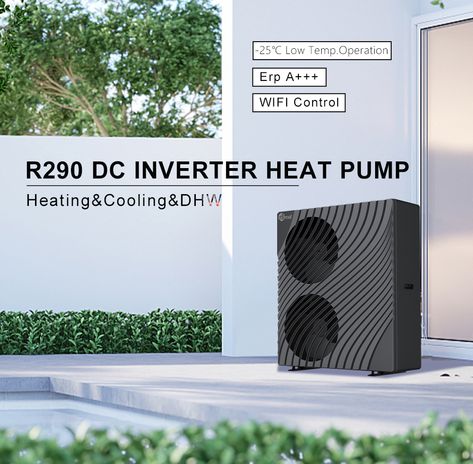 Aircal heat pump R290 system maintains a comfortable room temperature, ensuring a restful night's sleep. Perhaps you should install an intelligent and energy-efficient heat pump to ensure comfort on cold and damp days. Please browse one of Amitime's top selling products-- the R290 series: 🌿A+++ Energy Rating Level 🌿Supply hot water up to 75 °C 🌿WIFI Included and low noise 🌿Split and monoblock types available #r290heatpump #r290 #aircal #heatpump #airsourceheatpump How To Heat A Pool Without A Heater, Hvac Logo Design Heating And Cooling, Air Heat Pump, Air Source Heat Pump, Heat Pump Installation, Pool Heat Pump, Heat Pump Water Heater, House Heating, Above Ground Swimming Pools