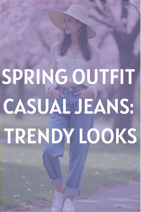 Spring Outfit Casual Jeans: Trendy Looks Outfit Casual Jeans, Outfit Ideas With Jeans, Jeans Guide, Vibrant Accessories, Casual Spring Outfit, Perfect Spring Outfit, Jeans Trendy, Denim Essentials, Spring Outfit Ideas