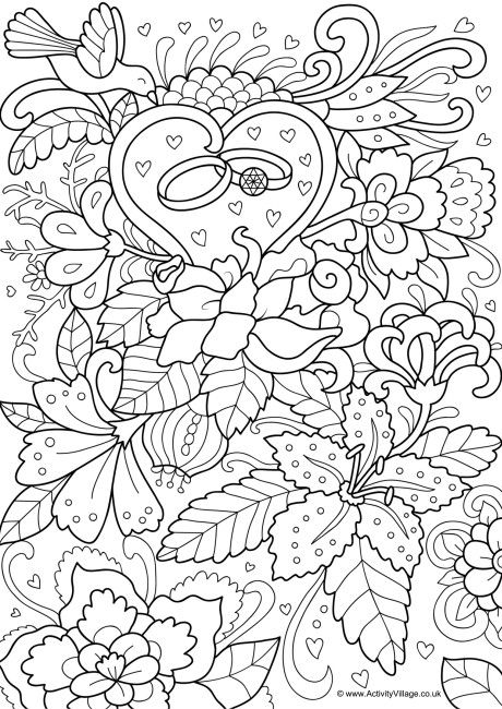 Wedding colouring page Wedding Colouring Book, Wedding Colouring Printables, Jordans Wedding, Tumblr Coloring Pages, Wedding Coloring Pages, Cupcake Coloring Pages, Fnaf Coloring Pages, Monster Truck Coloring Pages, Farm Animal Coloring Pages