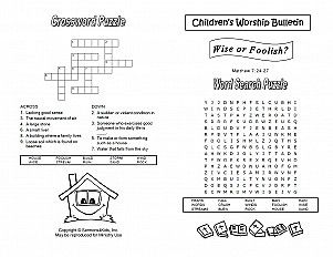 Wise or Foolish? Coloring Page | Sermons4Kids Wise And Foolish Builders Activities, Wise And Foolish Builders, Word For Today Bible, Jesus Forgives, Unclean Spirits, Childrens Sermons, Bible Verse For Today, Homeschool Worksheets, Light Words