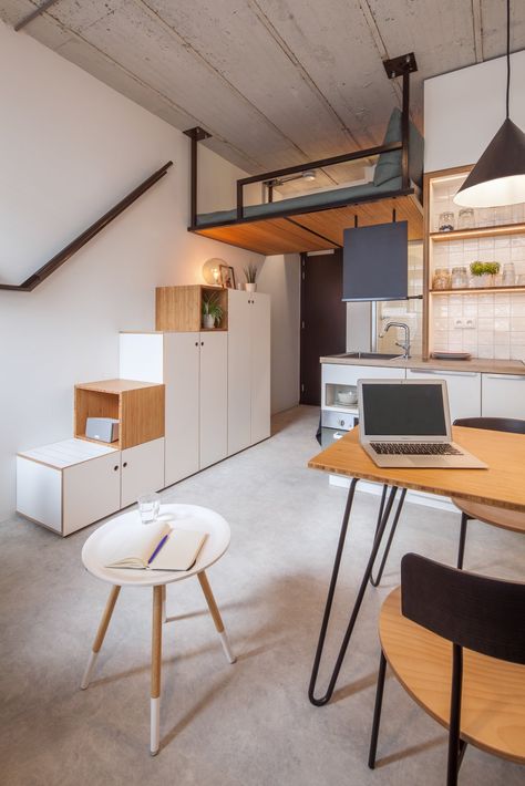 These Rotterdam Apartments Put the Average Student Dorm to Shame - Dwell Rotterdam Apartment, Student Storage, Student Dorm, Student Apartment, Student Home, Student Room, Trendy Apartment, Room Layouts, Student Housing