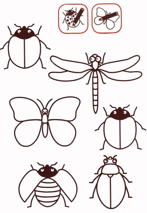 Insect Template, Bug Template, Insect Crafts, Insects Theme, Bug Crafts, Bug Art, Picture Templates, Insect Art, Bugs And Insects