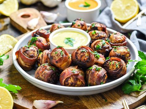 Bacon Wrapped Potatoes, Baby Potato Recipes, Spicy Seasoning, Potato Bites, Best Bacon, Superbowl Snacks, Thanksgiving Appetizers, Baby Potatoes, Serious Eats