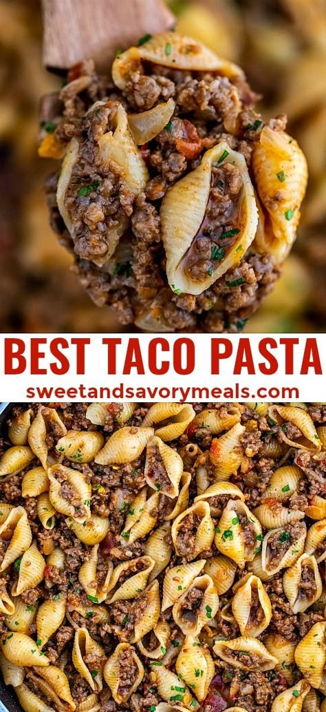 Wallpaper Food, Taco Pasta, Savory Meals, Diner Recept, Dinner Options, Think Food, Easy Appetizer Recipes, Pasta Recipe, Appetizers Easy