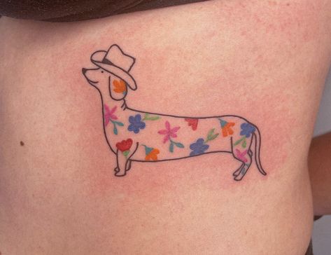 Weiner Dog Tats, Chiweenie Tattoo, Weenie Dog Tattoo, Dachshund Tattoo, Weenie Dog, Tattoo Outline, Dog Tattoo, Weiner Dog, Dog Tattoos