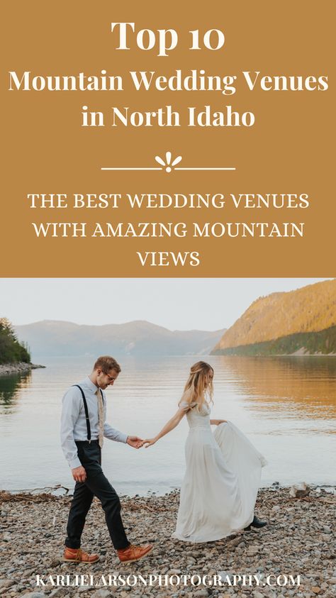 Mountain Top Wedding Ceremony, Winter Wedding Locations, Idaho Wedding Venues, Coeur D'alene Idaho, North Idaho, Mountain Top Wedding, Mountain Destinations, Smallest Wedding Venue, Intimate Wedding Venues