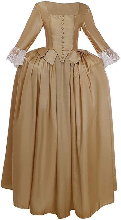 Amazon.com: Women's Musical Hamilton Elizabeth Schuyler Angelica Peggy Cosplay Costume Dress Gown : Clothing, Shoes & Jewelry Hamilton Cosplay, Elizabeth Schuyler, Elizabethan Dress, Hamilton Costume, Eliza Schuyler, Colonial Dress, Corset Style Dresses, Schuyler Sisters, 18th Century Dress