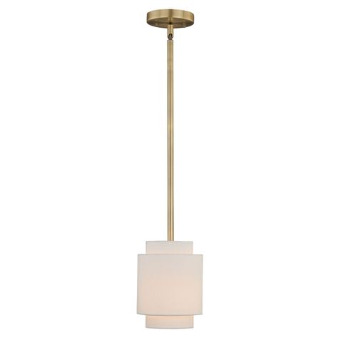 Burnaby Matte Brass One Light Mini Pendant Vaxcel Stem Mini Pendant Lighting Ceiling Drum Pendant Light, Kitchen Pendant Lights, Bathroom Addition, Drum Pendant Lighting, Linen Lights, Kitchen Pendant, Contemporary Pendant Lights, Foyer Pendant, House Lighting