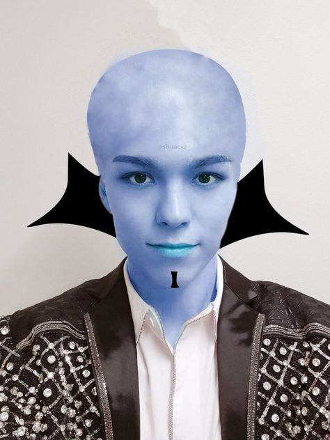 Seventeen Vernon, Seventeen, Funny, Hair, Blue