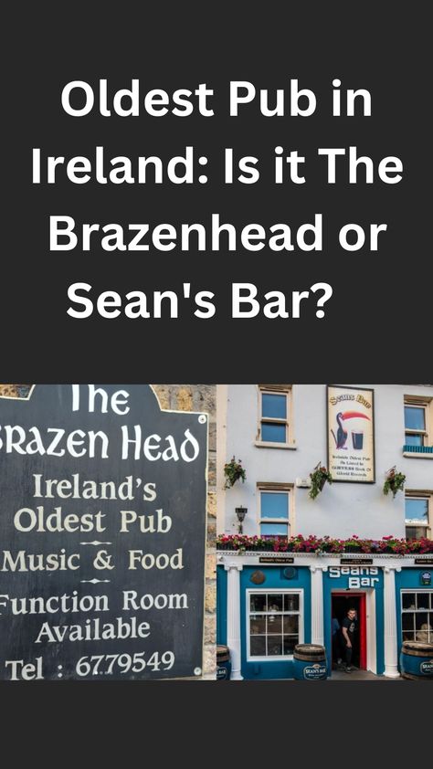 Oldest Pub in Ireland: Is it The Brazenhead or Sean's Bar? https://lovetovisitireland.com/oldest-pub-in-ireland-is-it-the-brazenhead-or-seans-bar/ Oldest Pub In Ireland, Seans Bar Ireland, Pub Music, Love Ireland, Old Pub, Dublin Ireland, Dublin, Places Ive Been, Bar