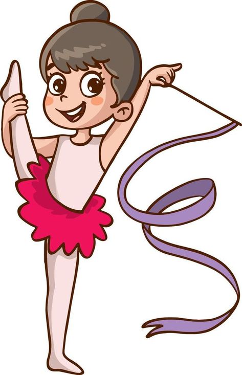 Gymnastics Cartoon, Gymnastics Illustration, Gymnastics Clipart, Sports Animation, Sports Journal, Sports For Kids, Gymnastics Art, Sports Illustration, Kids Gymnastics