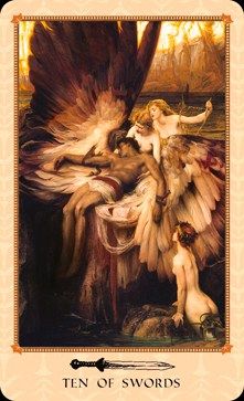 The Ten of Swords - Tarot of the Delphi representing defeat, betrayal, loss and ending. Icarus Poster, Lament For Icarus, Herbert James Draper, Mythology Paintings, Greek Paintings, Istoria Artei, Holy Matrimony, Rennaissance Art, Greek Mythology Art