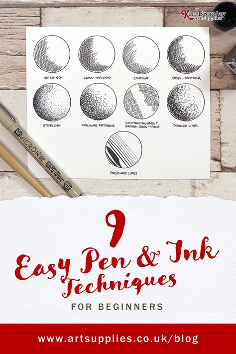 Pen Art Techniques, Beginner Pen Drawing, Pen Drawing Practice, Fine Tip Pen Art, Fineliner Techniques, Pen Ink Drawing Simple, Pen N Ink Drawings, Micron Pen Art Doodles Easy, Easy Pen Art For Beginners