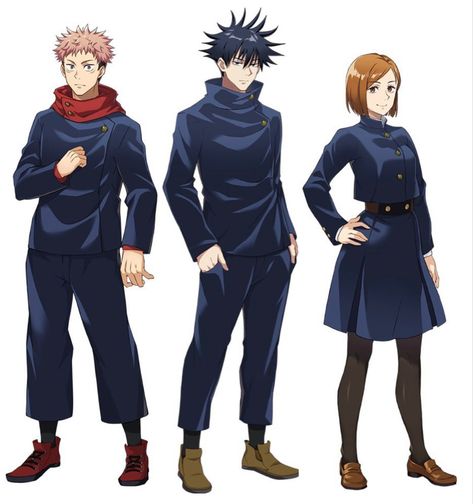 Jujitsu Kaisen Uniform, Jujutsu Sorcerer Uniform, Jjk School Uniform, Jjk Oc Uniform Base, Jujutsu Kaisen School, Jjk Uniform Designs Oc, Jujutsu Kaisen Uniform, Jujutsu High Uniform, Jjk Uniform