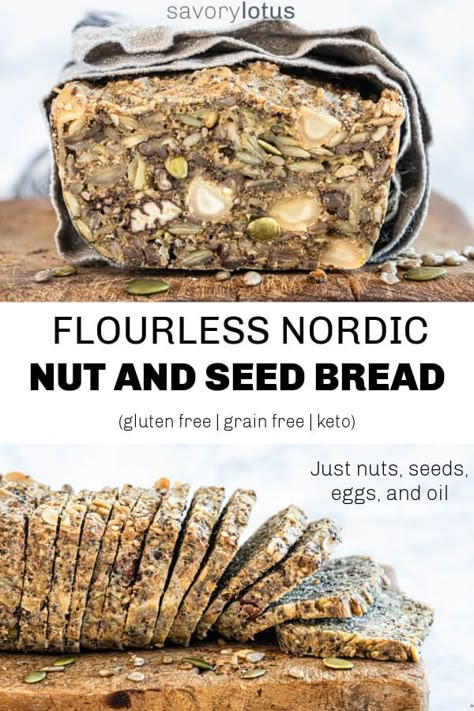 Nut And Seed Bread, Seeds Bread, Seeded Bread Recipes, Paleo Breads, Bread Gluten Free, Grain Free Bread, Gluten Free Sourdough, Paleo Bread, Seed Bread