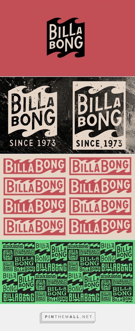 Dig the retro type for Billabong by Dan Cassaro Billabong Design Graphics, Billabong Graphic Design, Surf Shop Logos, Surf Logos, Retro Type, Surf Logo, Logos Retro, Surf Brands, Surf Design