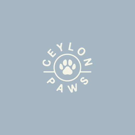 Non profit dog foundation logo dog paw print