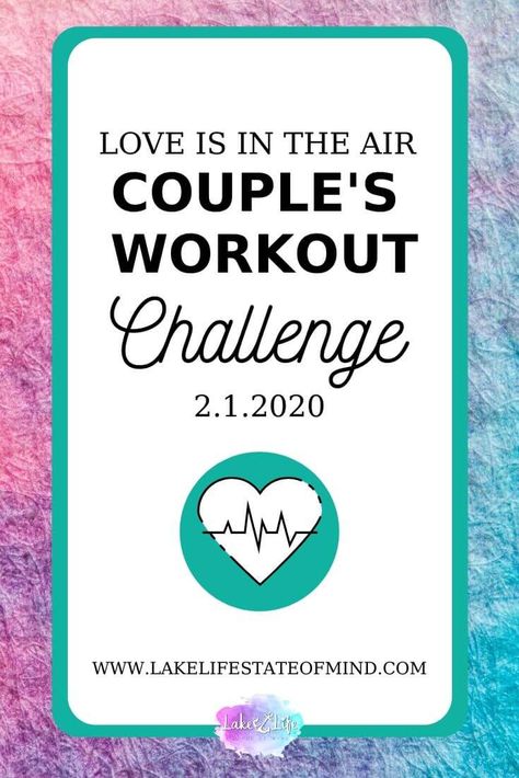 Love is in the Air Couple's Workout Challenge | February 2020 Challenge  Are you and your significant other ready to get sweaty together? Join me and my husband this February for our Love is in the Air Couple’s Workout Challenge. There’s no better accountability partner than your own significant other! Couple Workouts At Home, Couple Workout Challenge, Beachbody Programs, Why I Run, Beachbody Workouts, Summer Challenge, Accountability Partner, Muscle Up, Quick Workout Routine