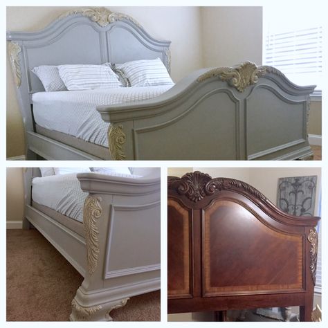 Bed Makeover, Bedroom Cupboards, King Bedroom, Furniture Restoration, Bedroom Suite, Refinishing Furniture, Bedding Sets, Cupboard, Home Diy