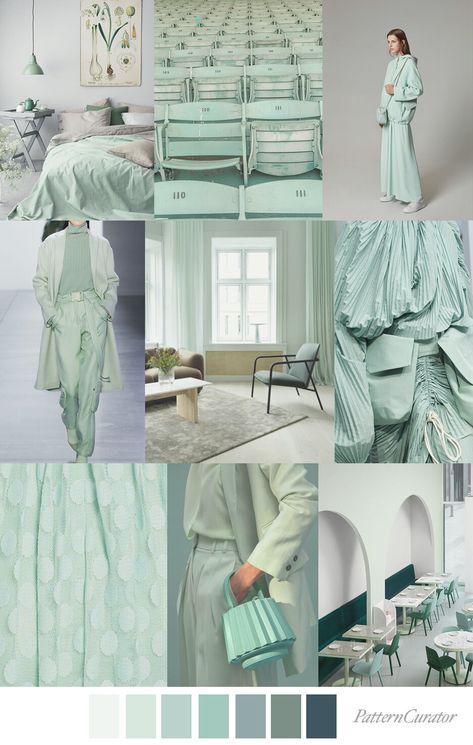 MINT CONDITION Mode Gossip Girl, Pattern Curator, Green Inspiration, Color Trends Fashion, Fashion Forecasting, Color Crush, Mood Board Fashion, Mint Color, Trend Forecasting