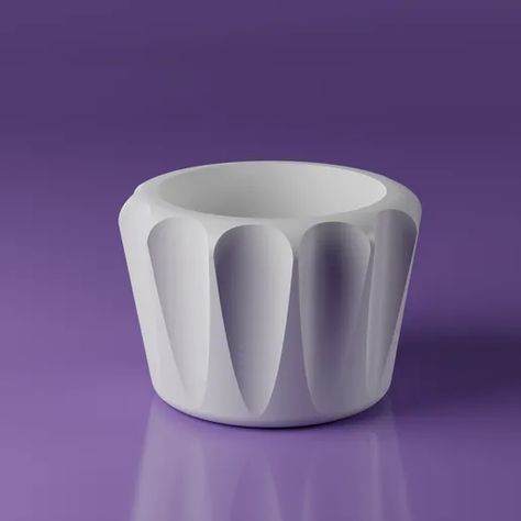 STL file 3D Planter Pot 50・3D printing idea to download・Cults 3d Printed Design, Printing Idea, Planting Plants, Cactus Plant Pots, Perfume Bottle Design, Stone Vase, Candle Making Molds, 3d Lamp, Diy Flower Pots