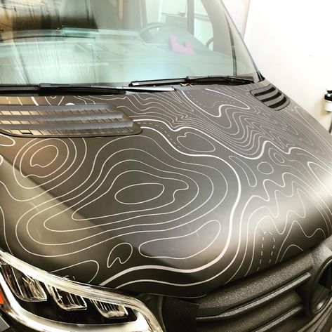 Topographic Car Wrap, Campervan Graphics, Ute Canopy, Jeep Wj, Polygon Modeling, Girly Car Accessories, Girly Car, Car Wrap Design, Vehicle Wraps