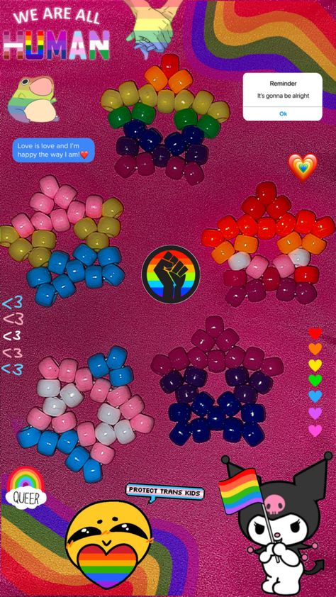 How To Make Kandi Star Glove, Pony Bead Star Patterns, Pride Kandi Stars, How To Make Kandi Star, Kandi Worm On A String Tutorial, Kandi Star Cuff Tutorial, How To Make A Kandi Star, Kandi Heart Tutorial, Kandi Star Ideas