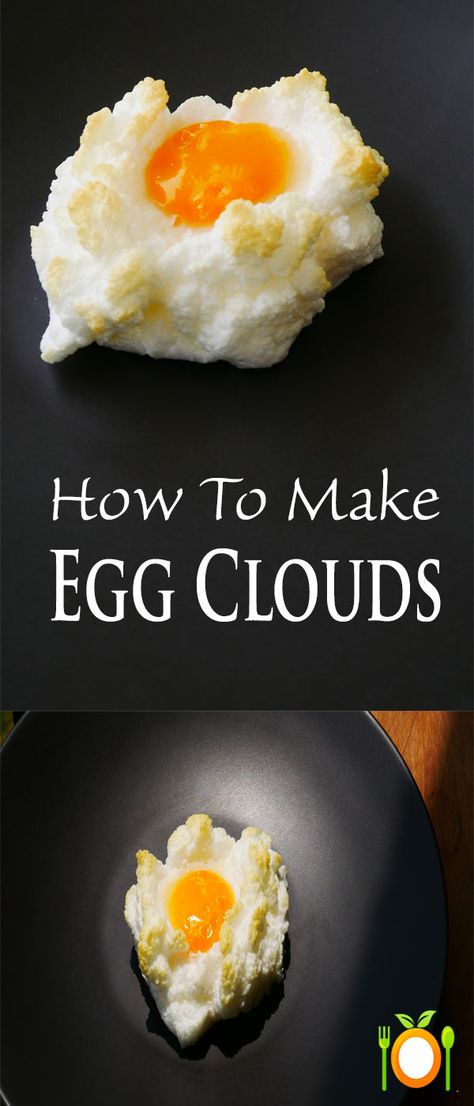 Egg Clouds, Eggs In Clouds, Creative Egg Recipes, Cloud Eggs, Ways To Make Eggs, Ways To Cook Eggs, Creative Breakfast, How To Make Eggs, One Egg