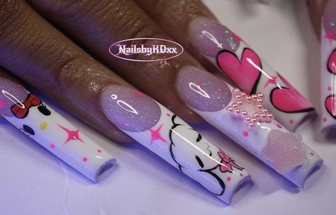 777 Nails Design, 777 Nails, High Nails, Monster High Nails, Sweet 13, Cute Pink Nails, Acrylic Nails Coffin Short, Glam Nails, Acrylic Nails Coffin