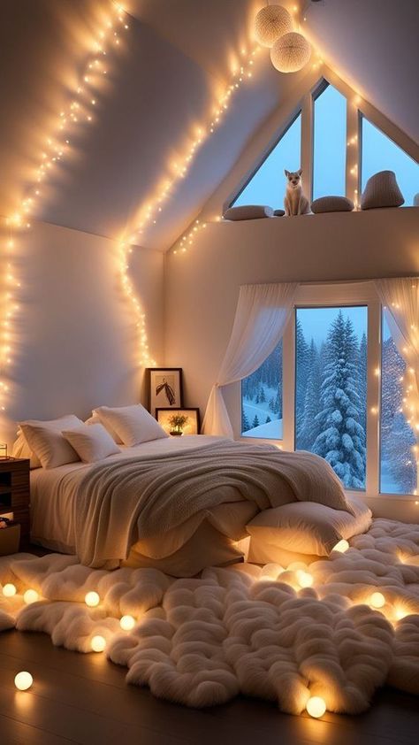 Bedroom Inspiration Cozy, Dream Bedroom Inspiration, Window Treatments Living Room, Bedroom Decor Cozy, Room Redesign, Redecorate Bedroom, Dream House Rooms, Cozy Room Decor, Aesthetic Rooms