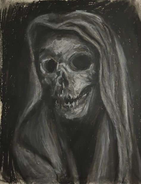 Cool Art Mediums, Skull On Black Paper, Oil Pastel Art Halloween, Black And White Pastel Drawing, Black And White Oil Pastel Art, White Chalk On Black Paper, Oil Pastel On Black Paper, Wax Crayon Art, Drawing Tuts