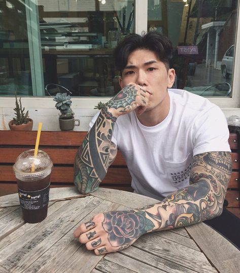 Hey guys! So this is the start of a new beginning. I hope y'all like … #fanfiction #Fanfiction #amreading #books #wattpad Guys With Tattoos, Tattoed Guys, Tatto Boys, Kore Ulzzang, Men Tattoos, White Guys, Japanese Tattoos, Asian Tattoos, By Any Means Necessary