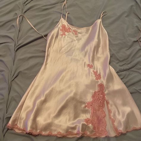 Victoria’s Secret nightgown size M Victoria Secret Night Gowns, Nightgown Aesthetic, Vs Nightgown, Lacy Nightgown, Chic Closet, Sleeping Dress, Night Gowns, Vintage Lingerie, Pretty Pink