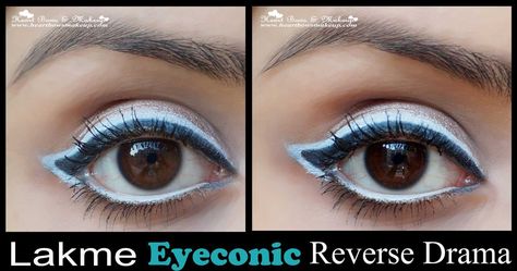 Lakme Eyeconic White Kajal Review, White Eyeliner, White Eyepencil,Graphic Liner  http://www.heartbowsmakeup.com/2014/01/lakme-eyeconic-white-kajal-review-swatches.html White Kajal, White Eyeliner, Graphic Liner, Eye Makeup Looks, Skin Nails, Eyeliner, Eye Makeup, Makeup Looks, The Beauty