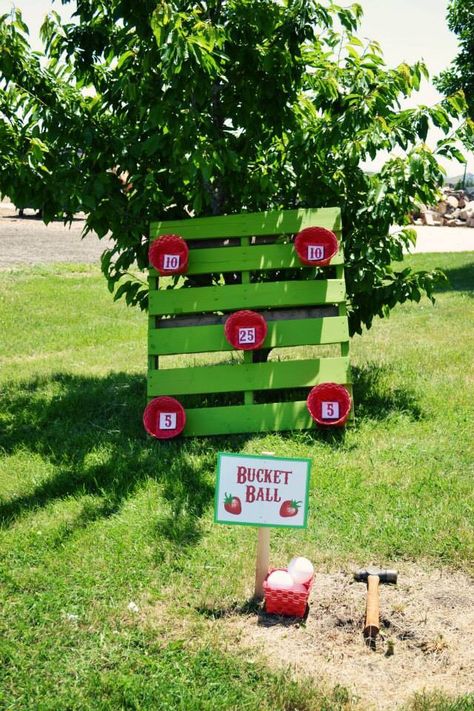 Very Berry Country Fair Party- Fall Fair Games, Diy County Fair Decorations, County Fair Games Diy, Preschool County Fair Theme, County Fair Themed Party, Barnyard Games, Spring Fling Games, Country Fair Party, School Fall Festival