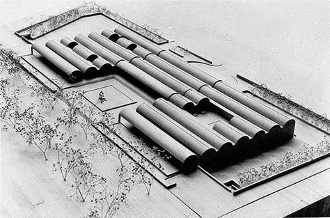 Kimbell Art Museum, Louis Kahn, http://artchist.blogspot.com/2017/03/kimbell-art-museum-in-fort-worth-louis.html Louis Khan, Kimbell Art Museum, Museum Plan, Site Model, Architect Magazine, Louis Kahn, Pavilion Design, Arch Model, Renzo Piano