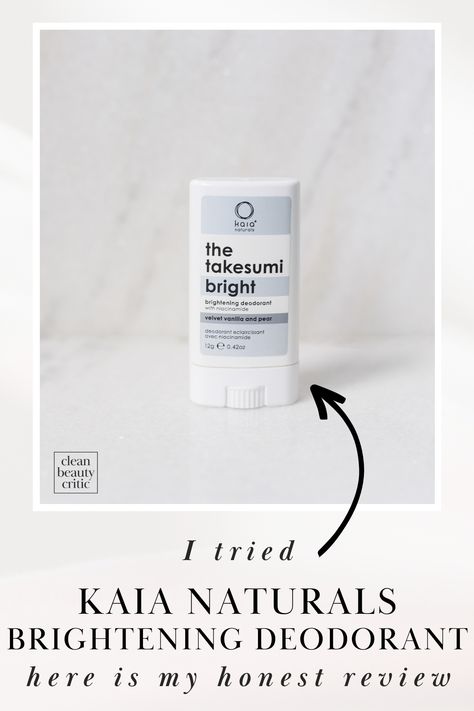 This natural deodorant with niacinamide is made for brightening dark underarm skin and neutralizing odor. I put Kaia Naturals The Takesumi Bright Deodorant to the test, and this is my honest review. Clean Deodorant, Natural Hand Cream, Treating Hyperpigmentation, Dream Cream, Dark Underarms, Body Balm, Antiperspirant Deodorant, Clean Body, Brow Gel