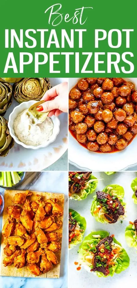 Throwing a party? Make one (or several!) of these Instant Pot appetizers! They're all quick and easy recipes that will please any crowd. #instantpot #appetizers Instant Pot Snacks, Instapot Appetizer, Instant Pot Party Food, Instant Pot Potluck Recipes, Instant Pot Appetizers, Throwing A Party, Healthy Instant Pot Recipes, Quick And Easy Recipes, Potluck Recipes