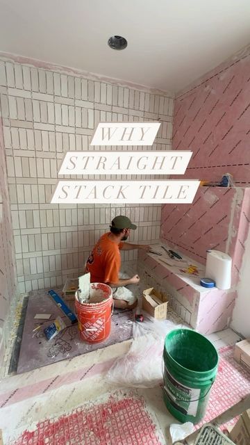 Straight Stack Subway Tile, Stacked Subway Tile Kitchen, Vertical Stacked Subway Tile Bathroom, Stacked Subway Tile Bathroom, Vertical Subway Tile Bathroom, Stacked Subway Tile, Kitchens 2023, Vertical Tile, Bathroom Brown