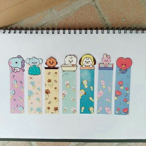 Kpop Bookmark Ideas, Bts Bookmarks Ideas, Bt21 Bookmark, Kpop Bookmark, Bts Bookmarks, Bts Bookmark, Bts Jewellery, Tata Bt21, Pattern Bookmark